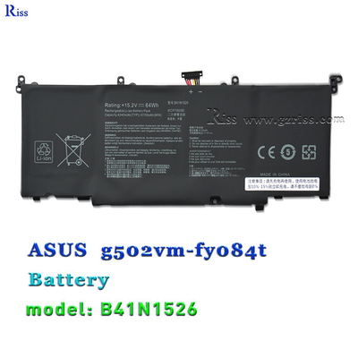 खरीदें B41N1526 15.2V 64Wh लैपटॉप बैटरी ASUS ROG Strix GL502 GL502V GL502VS DB71 के लिए ऑनलाइन निर्माण