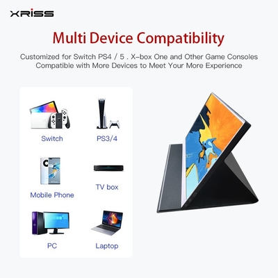 थोक 15.6 इंच पोर्टेबल मॉनिटर FHD 4K टच बिना टच स्क्रीन पोर्टेबल मॉनिटर टाइप-सी पोर्ट HDMI के साथ